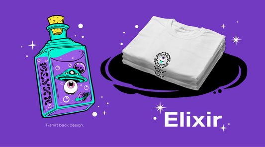 Unlock the Cosmic Mystery: The Story Behind the Elixir T-Shirt