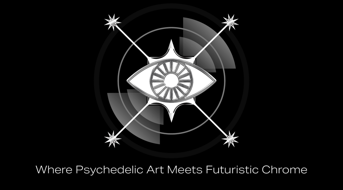 Where Psychedelic Art Meets Futuristic Chrome
