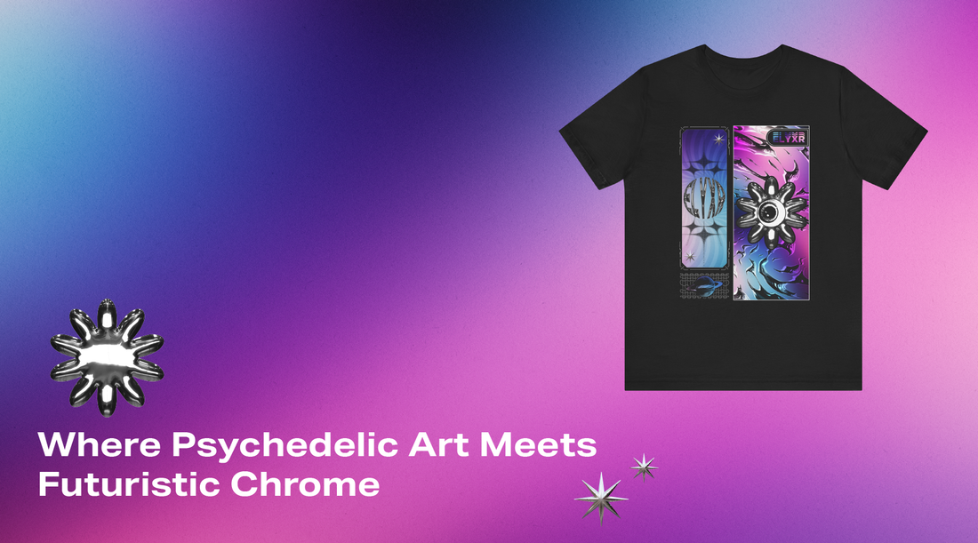 Where Psychedelic Art Meets Futuristic Chrome