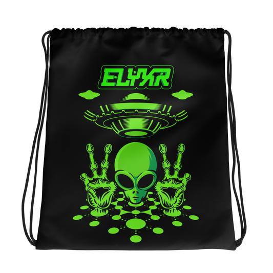 Peace Invaders Drawstring Bag